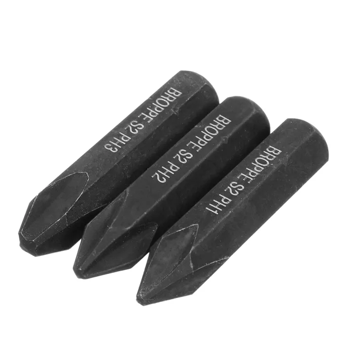 Broppe Pcs Cross Impact Electric Magnetic Screwdriver Bits Set Mm Hex