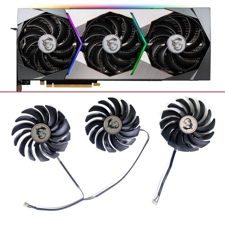 Hulux Electron 3PCS 95MM PLD10010S12HH DIY Cooling Fan RTX 3090 3080