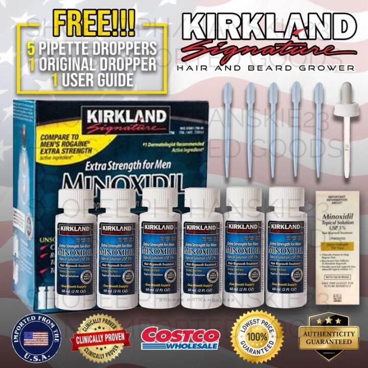 Reseller Price Box Bottles Original Kirkland Minoxidil With Free