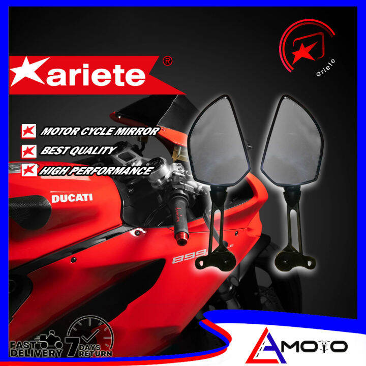 Ariete Ducati Side Mirror Universal For Nmax Aerox Click Foldable