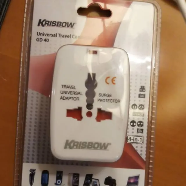 ORIGINAL KRISBOW GD 40 TRAVEL CONNECTOR ADAPTOR COLOKAN INTERNASIONAL