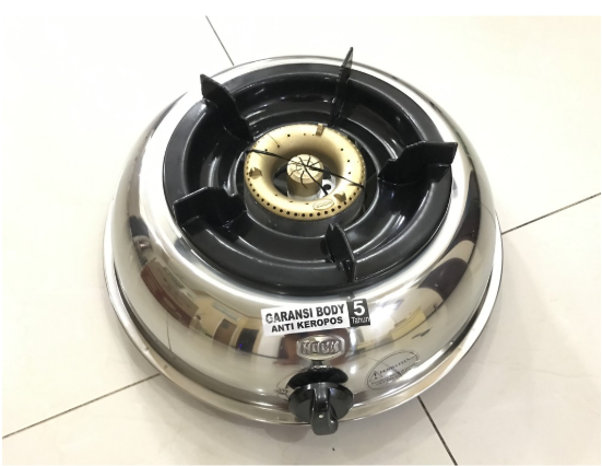 Kompor Gas LPG Hock 1 Tungku Stainlees Steel Mutiara Gold 100MG 100 MG