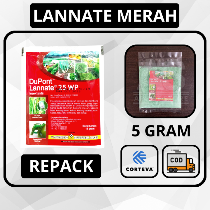 Insektisida Lannate Merah Dupont Corteva Wp Kemasan Repack Gram