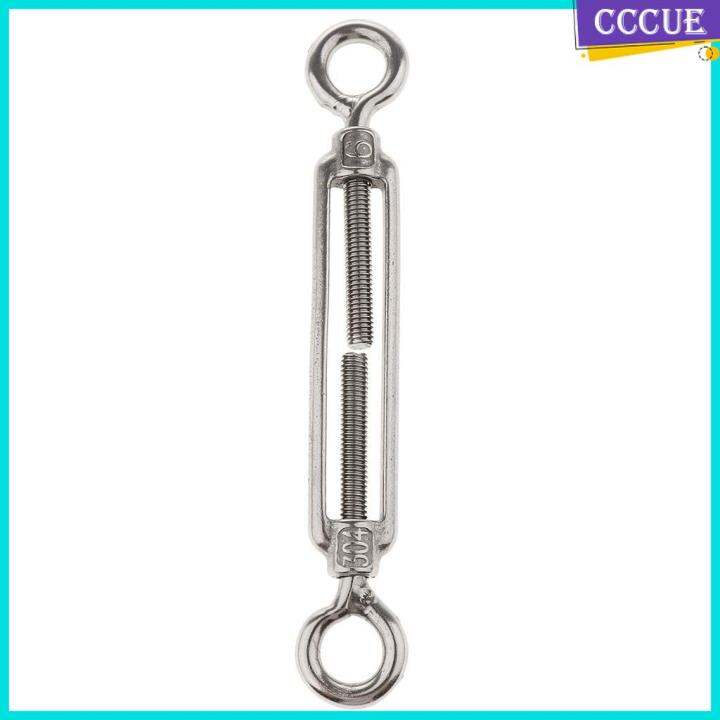 Cccue Stainless Steel Turnbuckle Wire Rope Tensioner Hook Eye Rigging