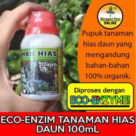 Pupuk Eco Enzyme Tanaman Hias Daun 100mL Pertumbuhan Daun Organik