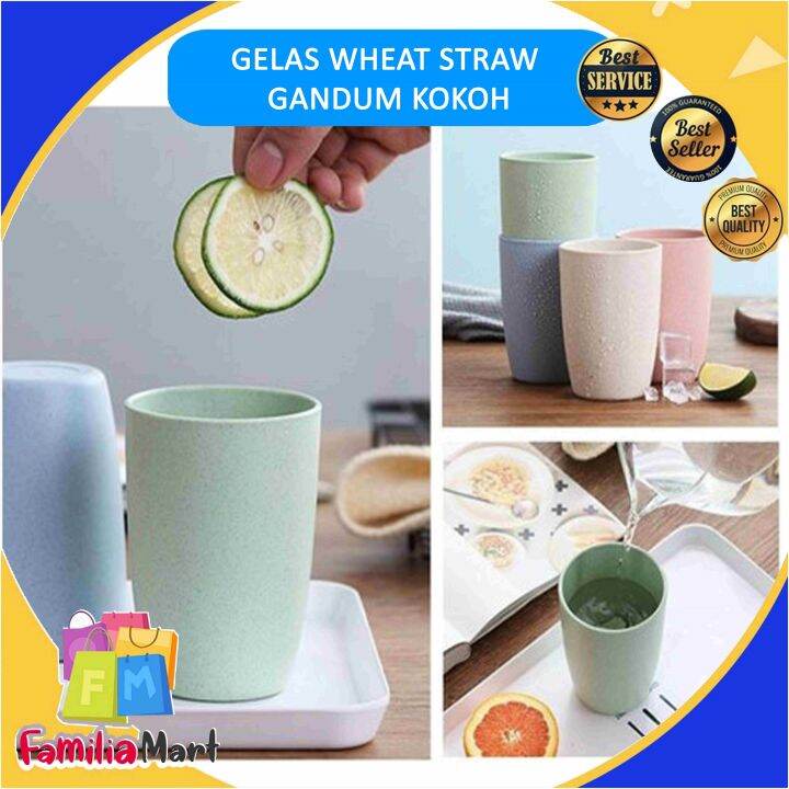 Gelas Wheat Straw Kopi Mug Cangkir Gelas Gandum Kokoh Bpa Free