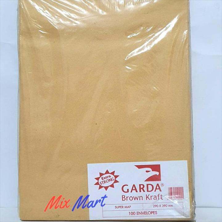 Amplop Coklat Garda Super Map Isi 100 Lembar Lazada Indonesia