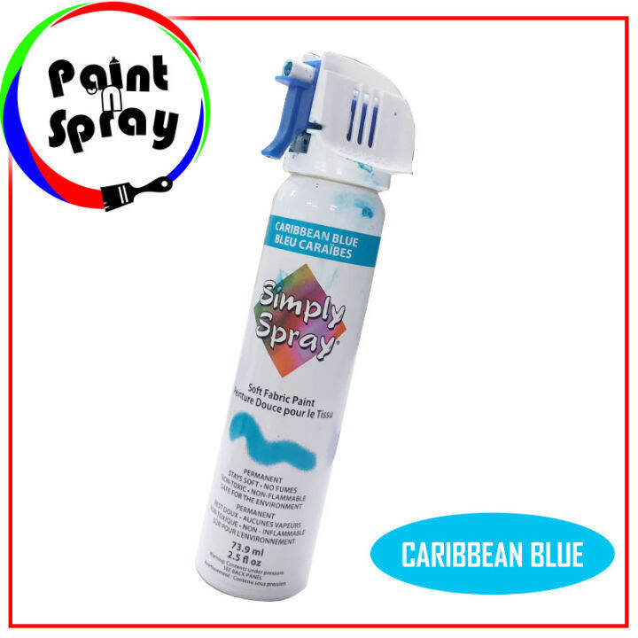 Simply Spray Soft Fabric Paint Caribbean Blue Lazada PH