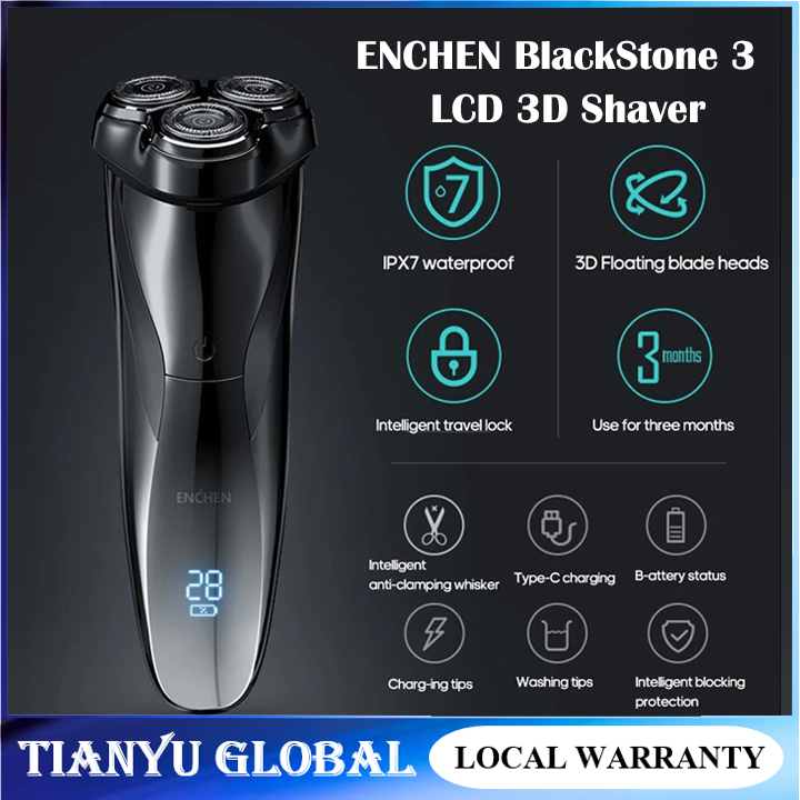 SG READY STOCK Enchen BlackStone 3 Electric Shavers Razor Wet Dry