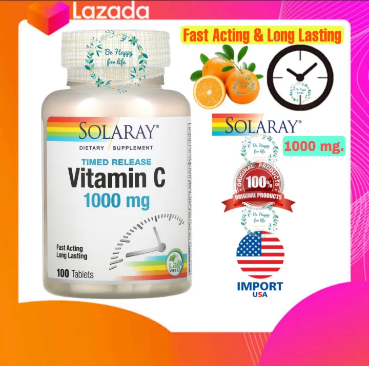 Solaray Timed Release Vitamin C Mg Vegcaps Lazada Co Th