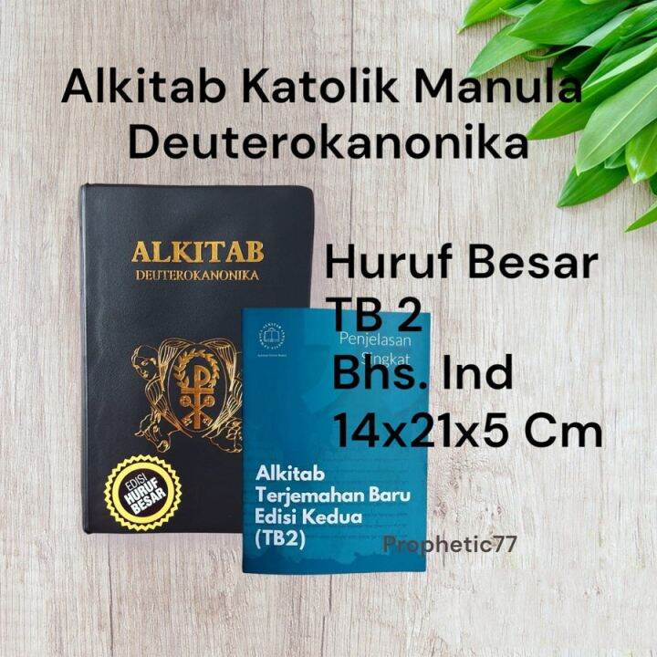 Alkitab Katolik Manula Deuterokanonika Edisi Huruf Besar Big Extra