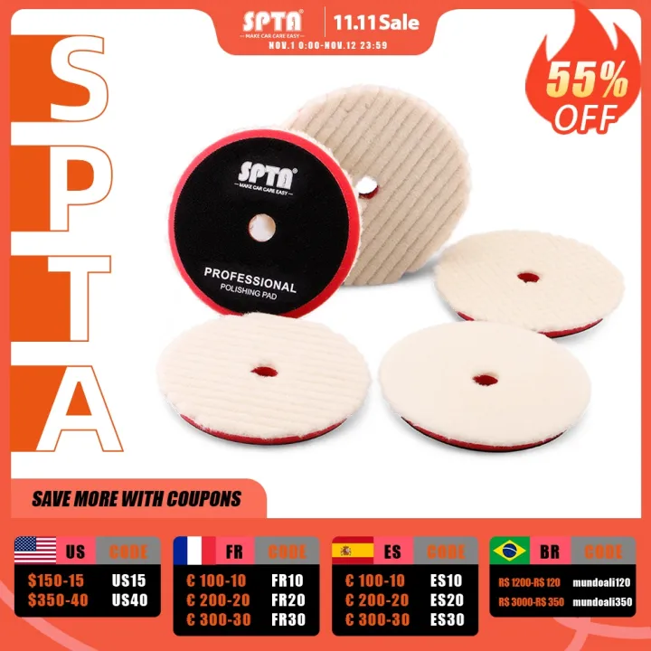 CW Single Sale SPTA 3Inch 5Inch 6Inch Buffer Polishing Wool Pad