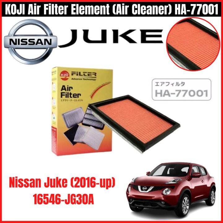 Nissan Juke 2016 Up Air Cleaner KOJI Air Filter Element HA 77001