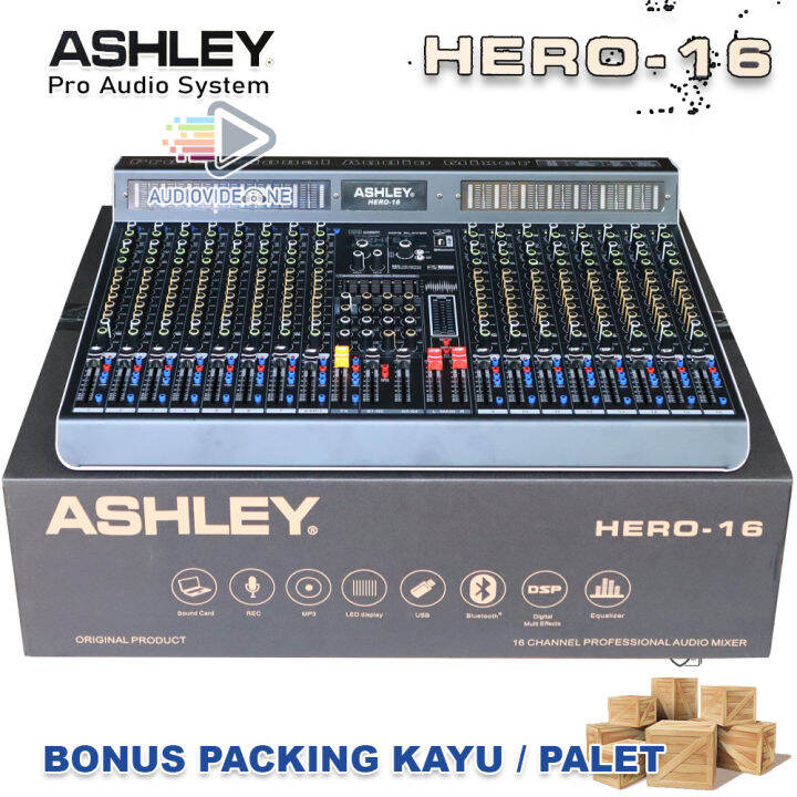 Mixer Ashley Hero Original Mikser Audio Chanel Aux Sub Grub