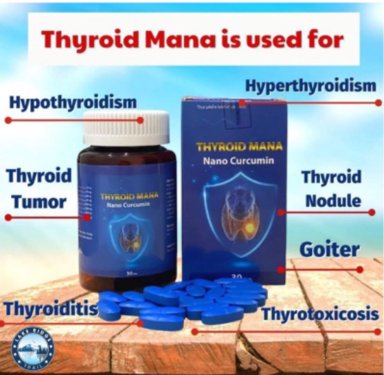 Thyroid Mana Nano Curcumin Capsule Remove Thyroid Diseases Goiter And