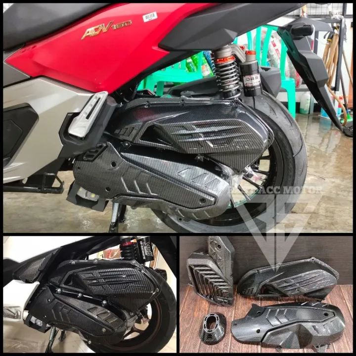 PAKET COVER CVT HAWA PCX 160 ADV 160 CARBON NEMO TUTUP BAK CVT FILTER