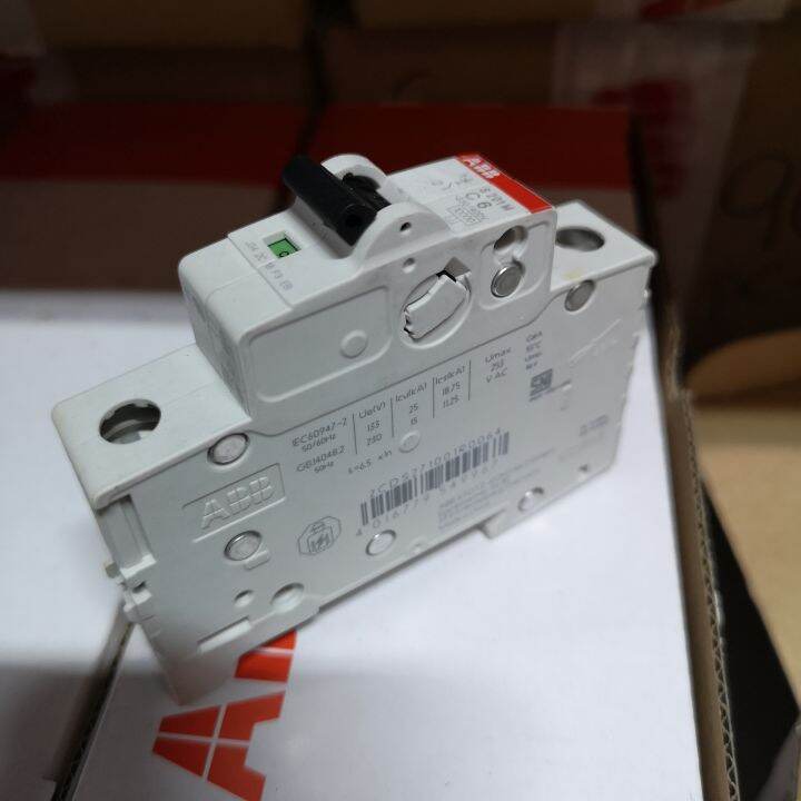 ABB S201M C6 1POLE 6A 10KA MCB MINIATURE CIRCUIT BREAKER Lazada