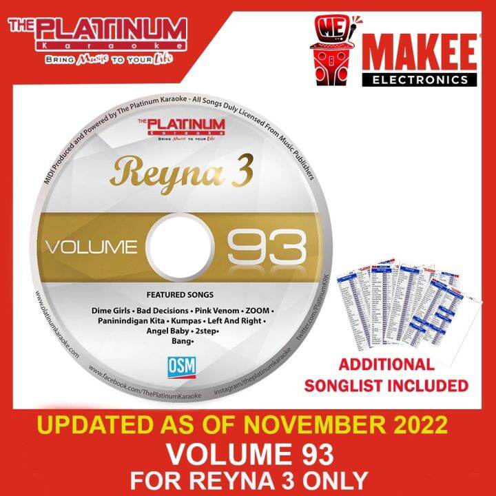 Platinum New Reyna Volume Update Cd November Update