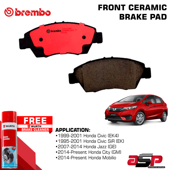 Brembo P28023N Ceramic Front Brake Pads For 2007 Present Honda Jazz GE