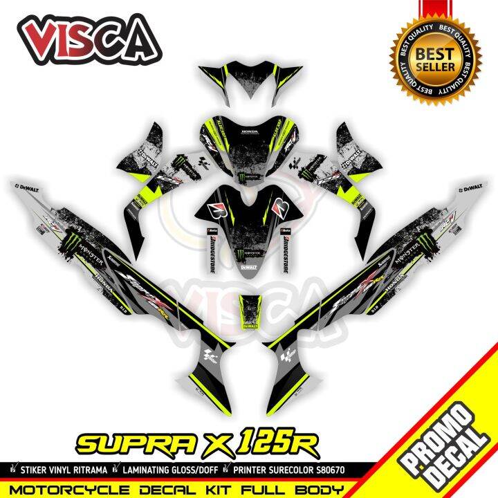 Decal Supra X R Modif Keren Stiker Supra X R Full Body Striping