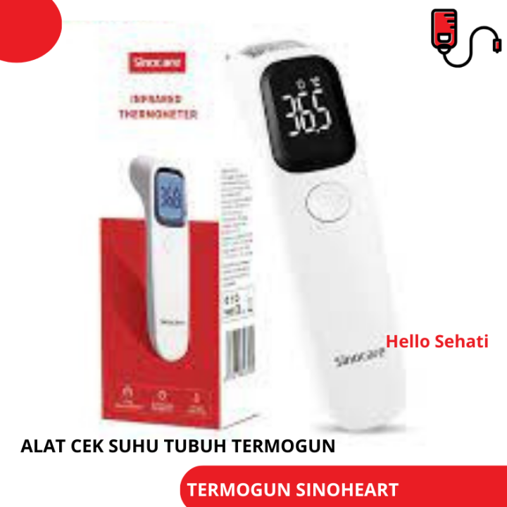 Sinocare Termometer Thermometer Termogun Infrared Digital Alat Cek Suhu