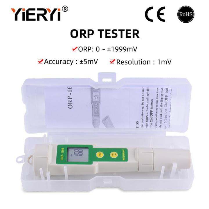 Yieryi Professional 169E ORP Redox Tester Waterproof ORP Meter ORP