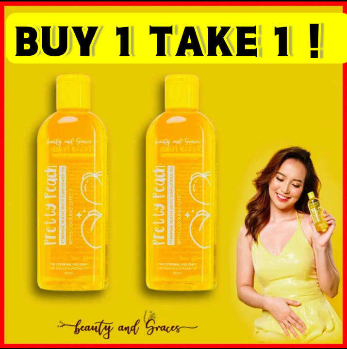 BUY 1 TAKE 1 NOW PRETTY PEACH FEMININE WASH WITH SUNFLOWER OIL