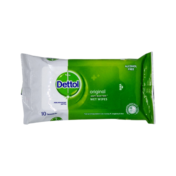 Dettol Wet Wipes Original Isi Lembar Lazada Indonesia