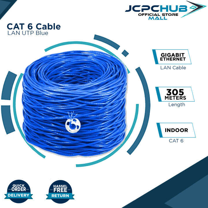 Cat Indoor Blue Lan Utp Cable Meters Long Cat Utp Network Cable