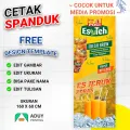 Spanduk Banner Es Teh Poci Dan Banner Es Jeruk Peras Ukuran X Cm