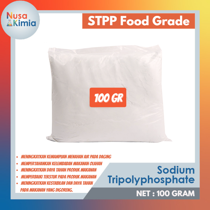 STPP 100 Gram Sodium Tripolyphosphate STTP Food Grade Tepung