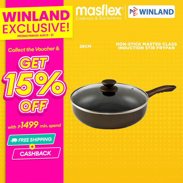 MASFLEX By Winland 28cm Aluminum Non Stick Master Class Induction Stir