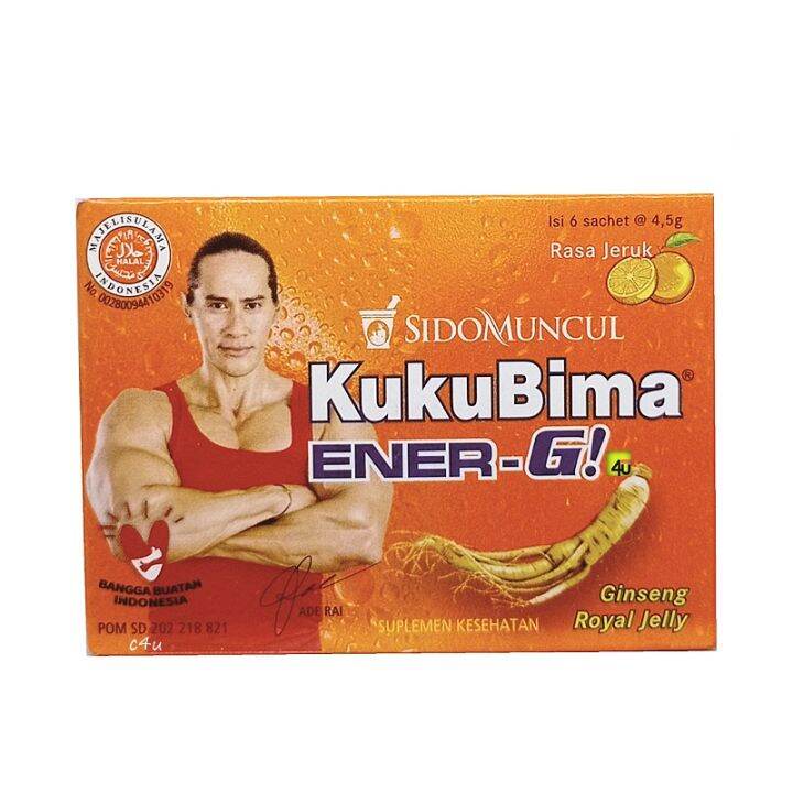 KukuBima Ener G JERUK Dengan Ginseng Dan Royal Jelly 6 Sachet