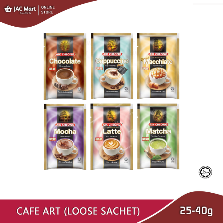 Aik Cheong Cafe Art Loose Sachet Chocolate Cappuccino Macchiato