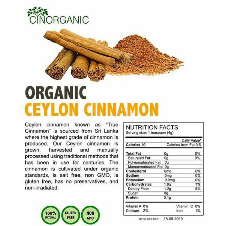 Organic Ceylon Cinnamon Stick First Grade Kayu Manis Ceylon Dari Sri