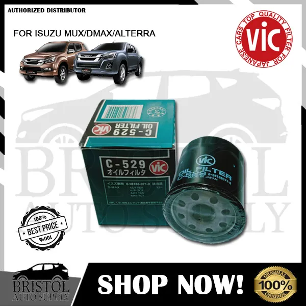 VIC C 529 Oil Filter For Isuzu Dmax Altera MUX Lazada PH