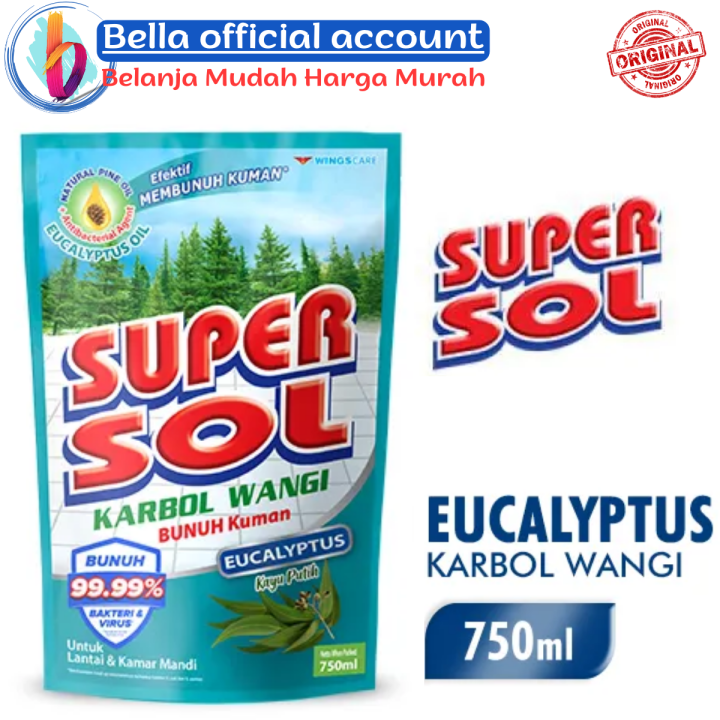 Supersol Karbol Wangi Eucalyptus Pouch Ml Lazada Indonesia