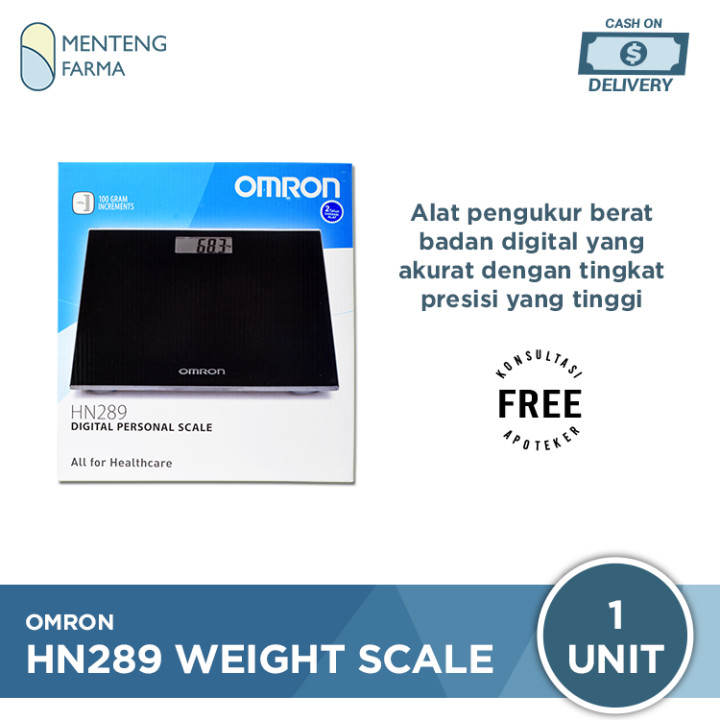 Omron HN 289 Weight Scale Black Timbangan Berat Badan Digital