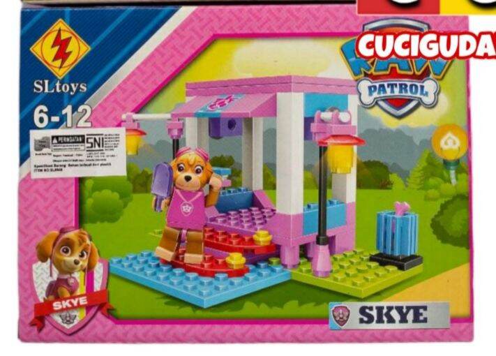 Mainan Bricks Blok Minifigure Paw Patrol Chase Zuma Skye Marshall