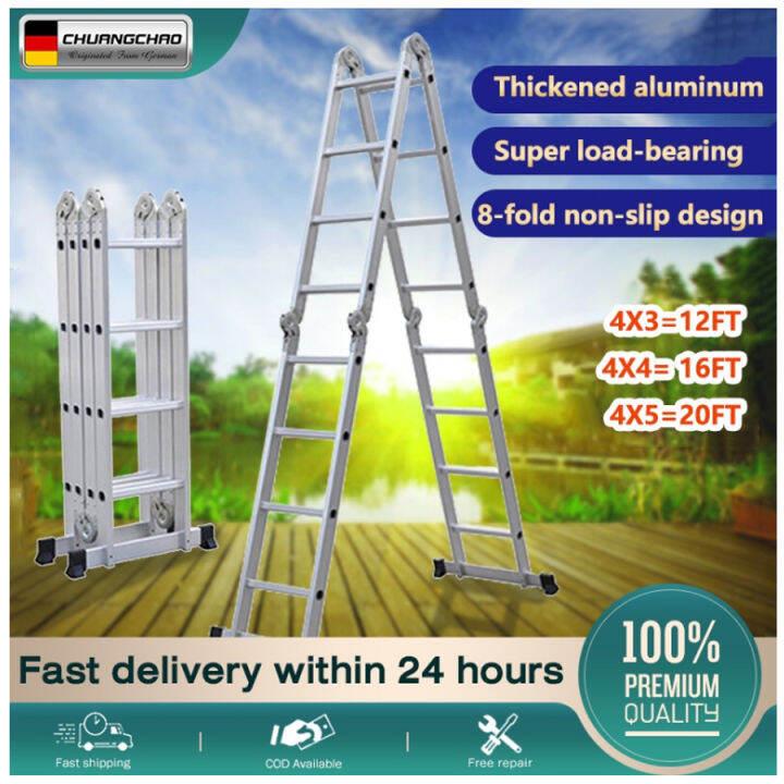 Year Warranty Aluminum Multipurpose Mp Ladder Ft Ft Ft