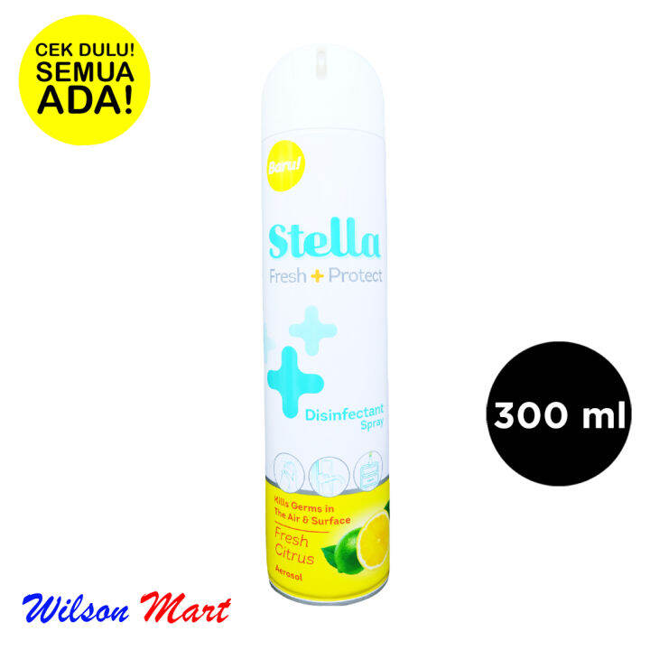 Stella Disinfectant Spray Protect Aerosol Fresh Citrus Ml Air And