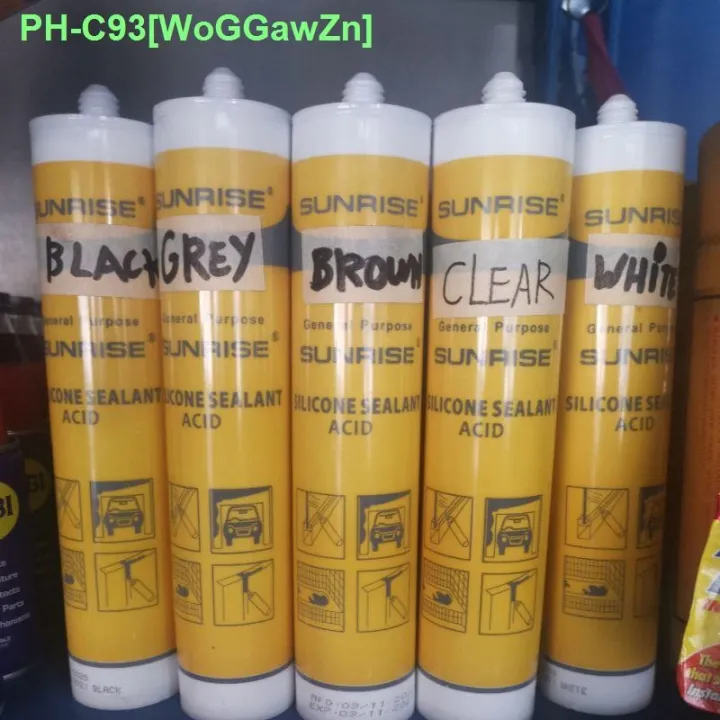 Sunrise Silicone Sealant Clear Brown Black White Grey Colored Lazada Ph