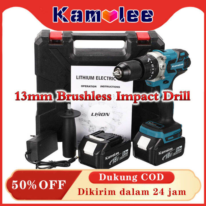 Kamolee Tool N M Mm Torsi Brushless Impact Bor Listrik In