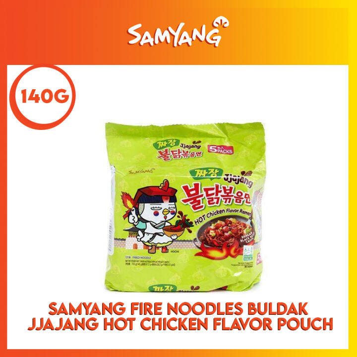 Samyang Fire Noodle Buldak Hot Chicken Jjajang Flavor Ramen Multipack