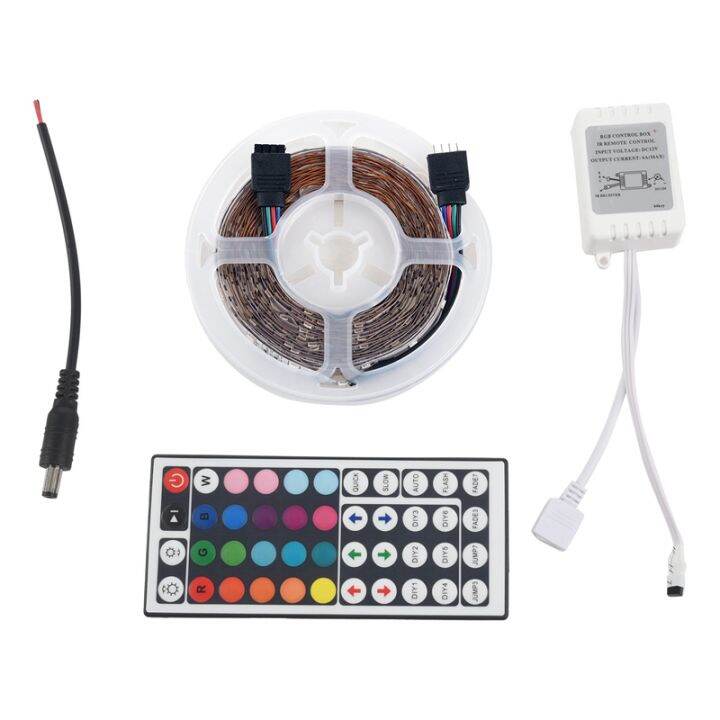 44 Key Remote Control RGB LED Strip 5M 3528 300 SMD Stripe Bar 12V