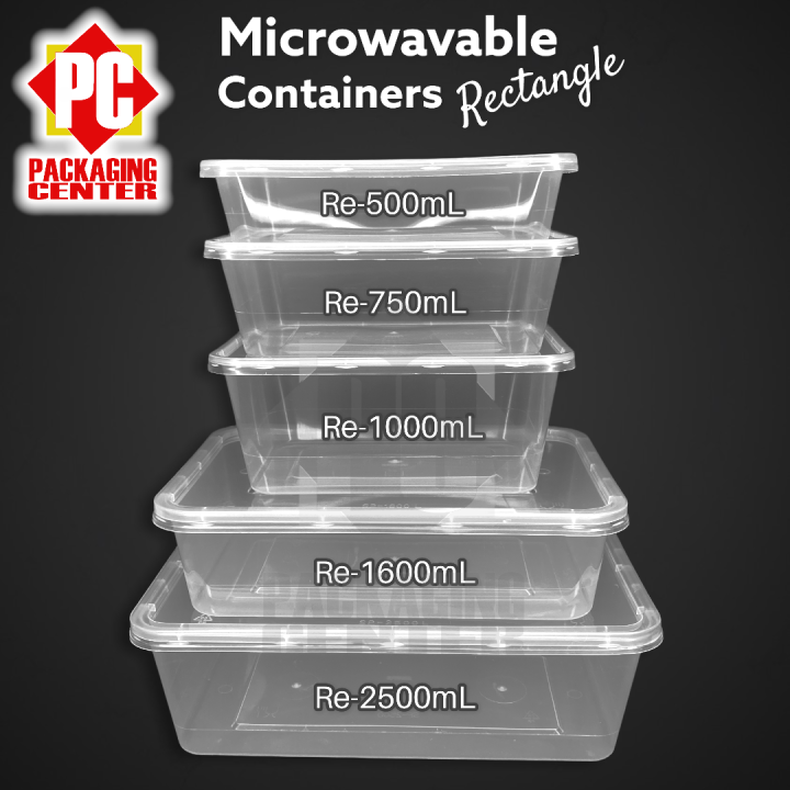 Rectangle Microwavable Food Containers All Sizes 100 Food Grade Best