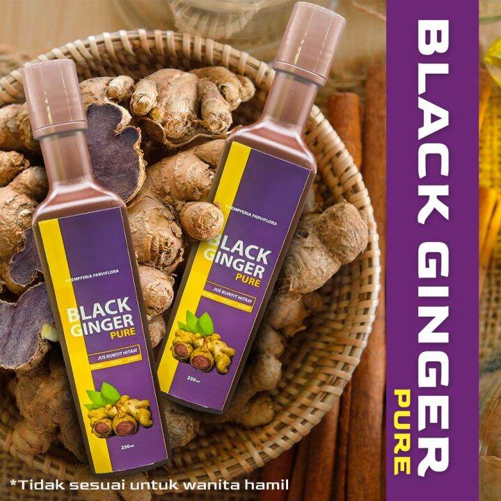 JUS KUNYIT HITAM ASLI 250ML JUS BUASIR JUS GASTRIK BLACK GINGER PURE