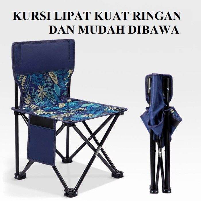 Kursi Mancing Lipat Outdoor Portable Camping Bangku Gunung Bangku