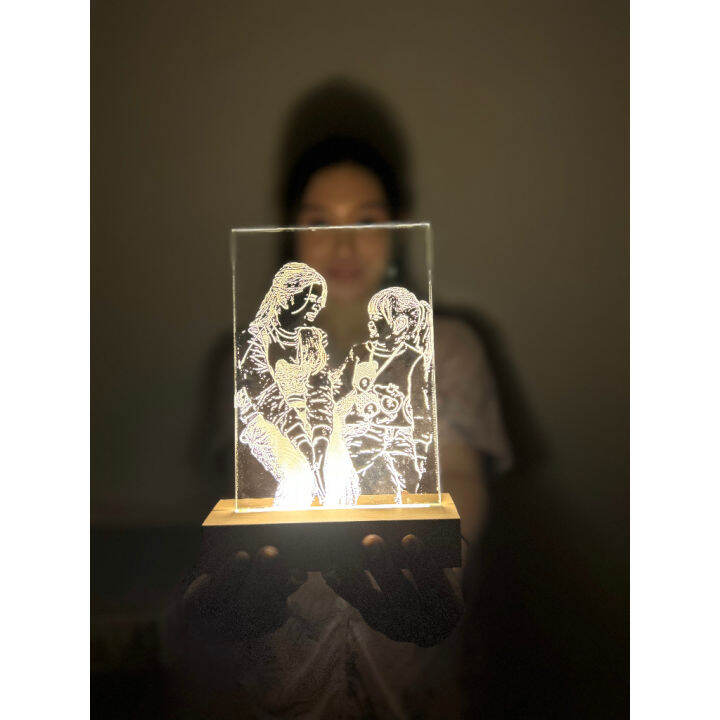 PERSONALIZED ACRYLIC LED LAMP ENGRAVING Lazada PH