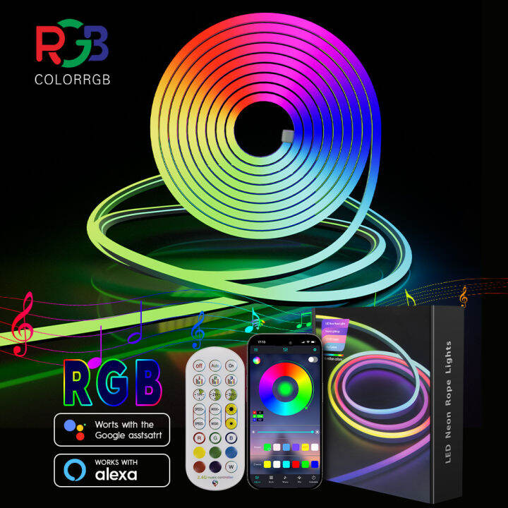 Colorrgb Led Neon Strip Light M Smart Led Wifi App Rgb Colors